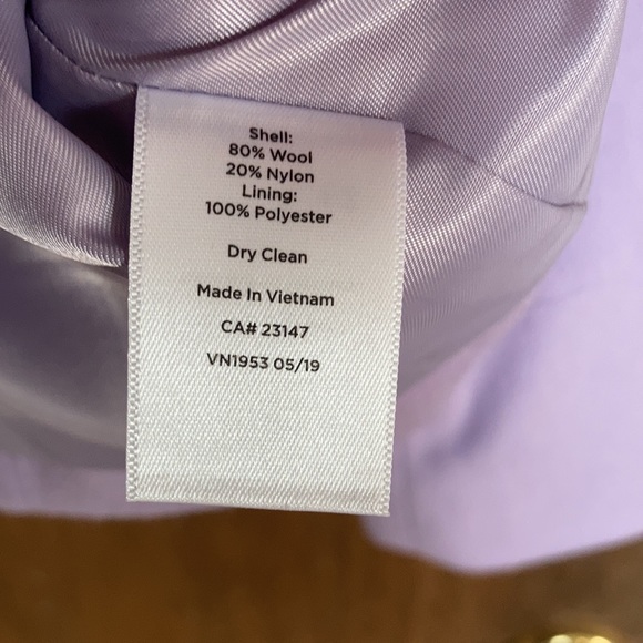 Relisted Talbots scalloped edge lined jacket 80% wool fabric made in Italy 2P - Picture 13 of 16